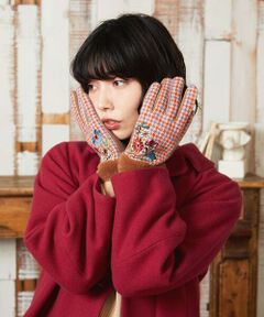 Jocomomola / ホコモモラ 手袋 | フラワーエンブロイダリーグローブ