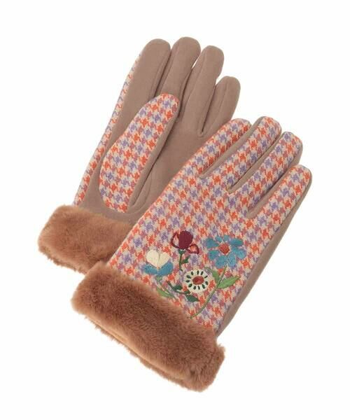 Jocomomola / ホコモモラ 手袋 | フラワーエンブロイダリーグローブ | 詳細1