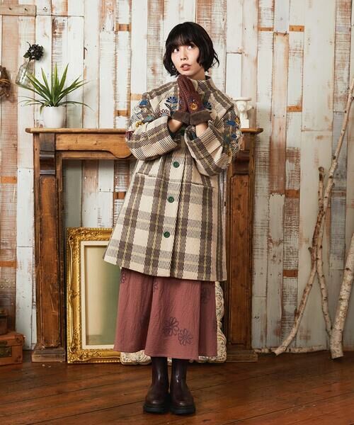 Jocomomola / ホコモモラ 手袋 | フラワーエンブロイダリーグローブ | 詳細13