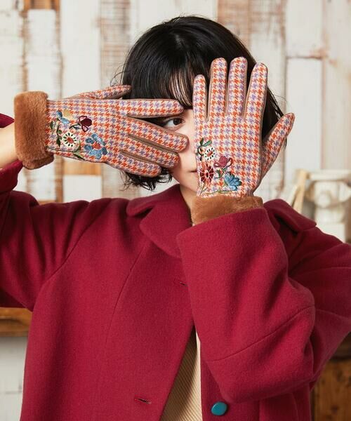 Jocomomola / ホコモモラ 手袋 | フラワーエンブロイダリーグローブ | 詳細8