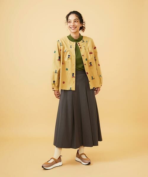 Jocomomola / ホコモモラ シャツ・ブラウス | Lunares Animales もけもけドビーブラウス | 詳細11