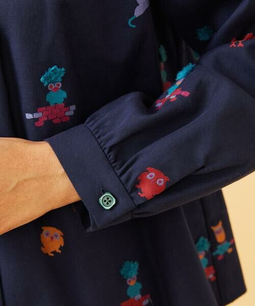 Jocomomola / ホコモモラ シャツ・ブラウス | Lunares Animales もけもけドビーブラウス | 詳細13