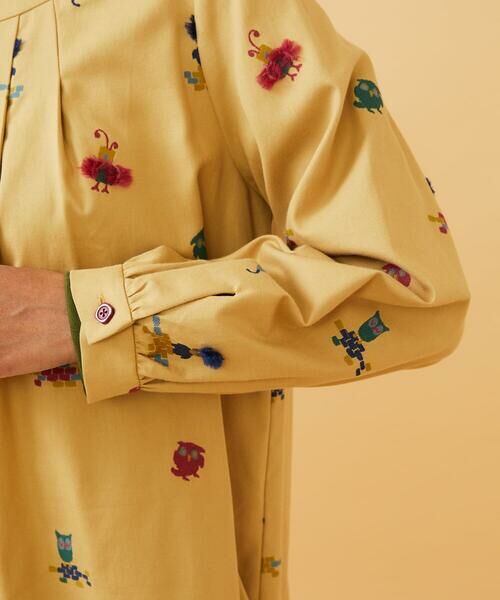 Jocomomola / ホコモモラ シャツ・ブラウス | Lunares Animales もけもけドビーブラウス | 詳細6