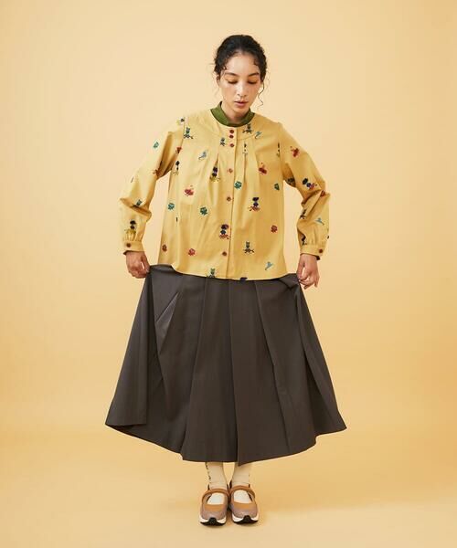 Jocomomola / ホコモモラ シャツ・ブラウス | Lunares Animales もけもけドビーブラウス | 詳細9