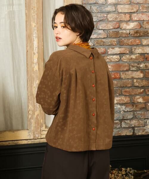 Jocomomola / ホコモモラ シャツ・ブラウス | 【2WAY】コーデュロイオパールプリントブラウス | 詳細12