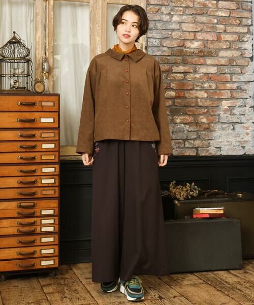 Jocomomola / ホコモモラ シャツ・ブラウス | 【2WAY】コーデュロイオパールプリントブラウス | 詳細14