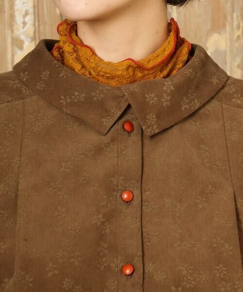 Jocomomola / ホコモモラ シャツ・ブラウス | 【2WAY】コーデュロイオパールプリントブラウス | 詳細4