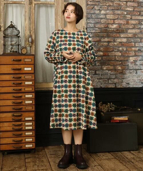 Jocomomola / ホコモモラ ロング・マキシ丈ワンピース | Calle Imperial フラワープリントワンピース | 詳細12