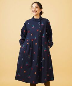 Jocomomola / ホコモモラ ロング・マキシ丈ワンピース | Lunares Animales もけもけドビーワンピース