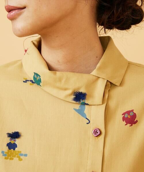 Jocomomola / ホコモモラ ロング・マキシ丈ワンピース | Lunares Animales もけもけドビーワンピース | 詳細10