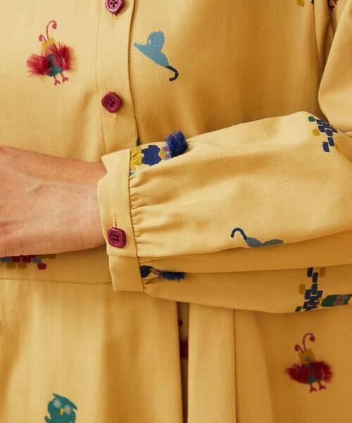 Jocomomola / ホコモモラ ロング・マキシ丈ワンピース | Lunares Animales もけもけドビーワンピース | 詳細12