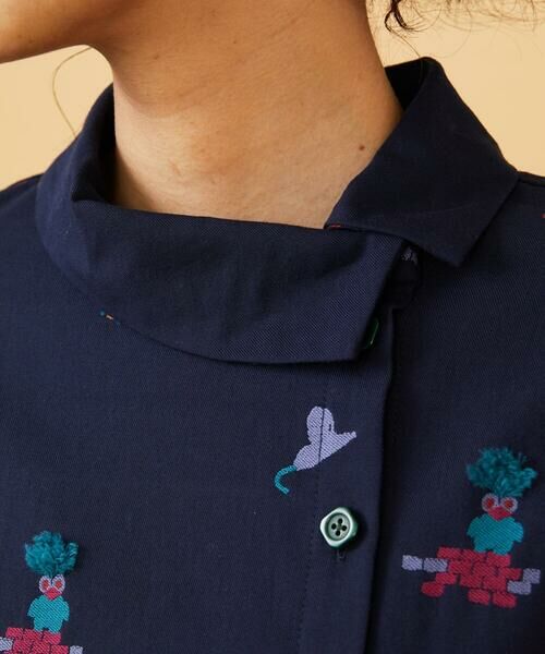 Jocomomola / ホコモモラ ロング・マキシ丈ワンピース | Lunares Animales もけもけドビーワンピース | 詳細3