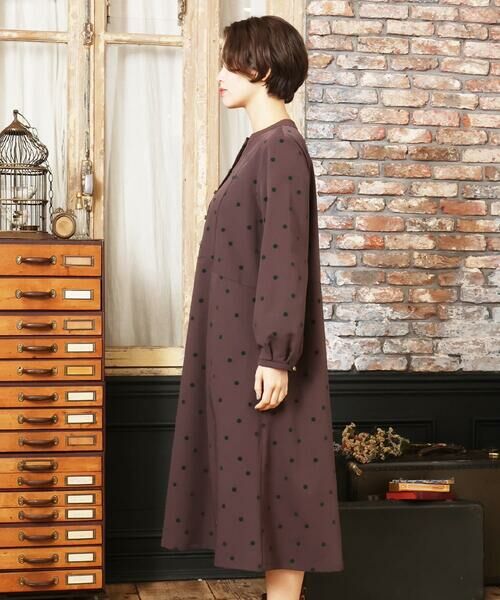 Jocomomola / ホコモモラ ロング・マキシ丈ワンピース | Baile Esponjoso フロッキードットワンピース | 詳細2