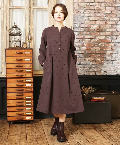 Jocomomola / ホコモモラ ロング・マキシ丈ワンピース | Baile Esponjoso フロッキードットワンピース | 詳細9