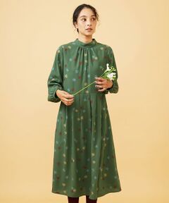 Jocomomola / ホコモモラ ロング・マキシ丈ワンピース | Estrella ハイネックフラワー刺繍ワンピース