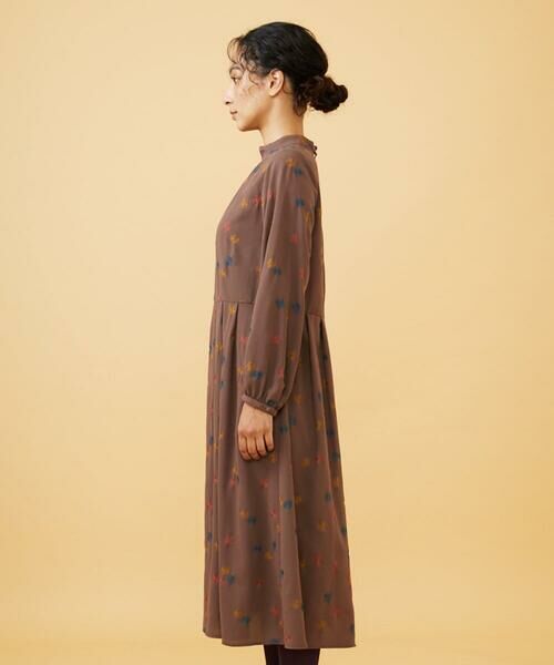 Jocomomola / ホコモモラ ロング・マキシ丈ワンピース | Estrella ハイネックフラワー刺繍ワンピース | 詳細1