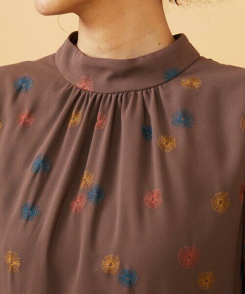 Jocomomola / ホコモモラ ロング・マキシ丈ワンピース | Estrella ハイネックフラワー刺繍ワンピース | 詳細3
