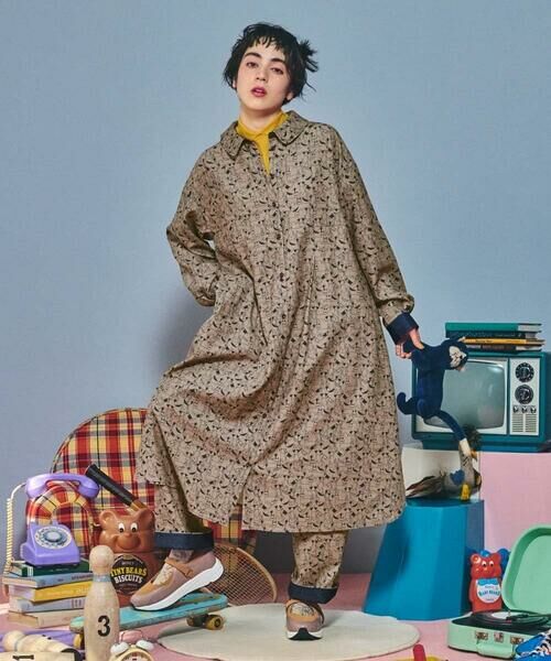 Jocomomola / ホコモモラ ロング・マキシ丈ワンピース | Calle de Manuela Malasana アニマルプリントワンピース | 詳細14