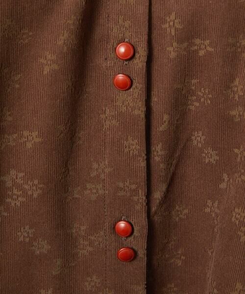 Jocomomola / ホコモモラ ロング・マキシ丈ワンピース | コーデュロイオパールプリントシャツワンピース | 詳細14