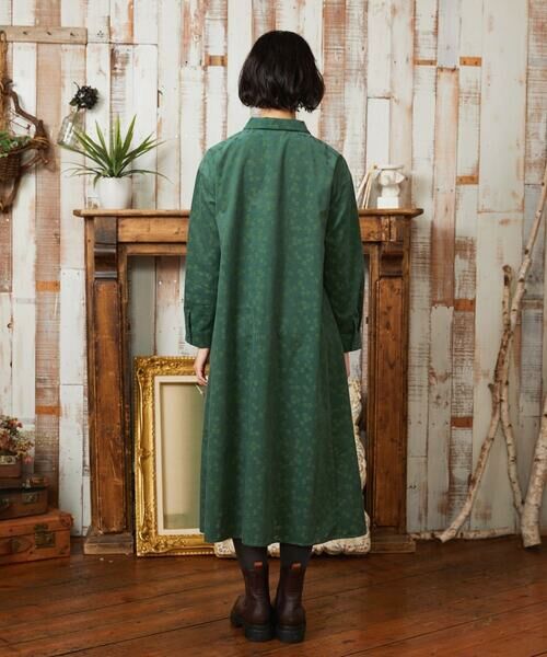 Jocomomola / ホコモモラ ロング・マキシ丈ワンピース | コーデュロイオパールプリントシャツワンピース | 詳細2