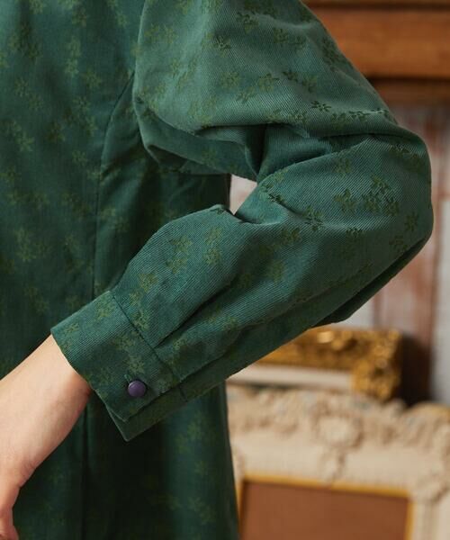 Jocomomola / ホコモモラ ロング・マキシ丈ワンピース | コーデュロイオパールプリントシャツワンピース | 詳細5