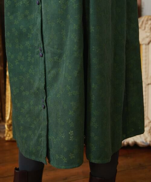 Jocomomola / ホコモモラ ロング・マキシ丈ワンピース | コーデュロイオパールプリントシャツワンピース | 詳細7