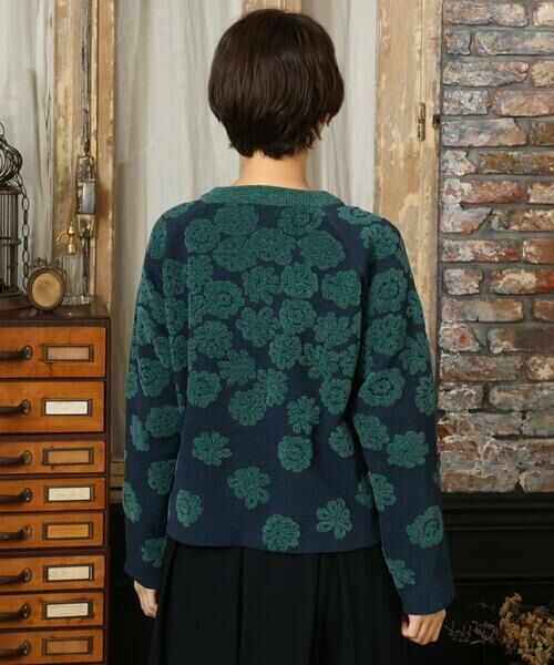 Jocomomola / ホコモモラ ニット・セーター | Flor suave フラワージャカードニットプルオーバー | 詳細2