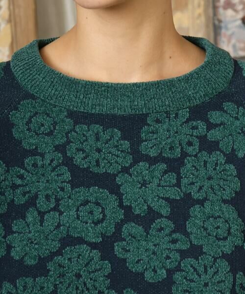 Jocomomola / ホコモモラ ニット・セーター | Flor suave フラワージャカードニットプルオーバー | 詳細3