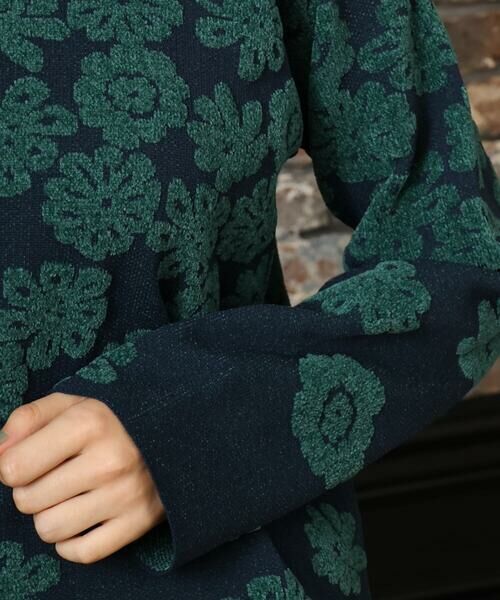 Jocomomola / ホコモモラ ニット・セーター | Flor suave フラワージャカードニットプルオーバー | 詳細4