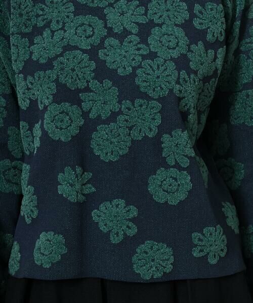 Jocomomola / ホコモモラ ニット・セーター | Flor suave フラワージャカードニットプルオーバー | 詳細5