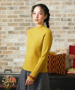 Jocomomola / ホコモモラ ニット・セーター | Feston スカラップハイネックリブニット