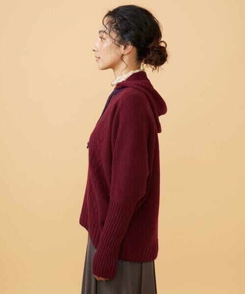 Jocomomola / ホコモモラ ニット・セーター | Vantana ケーブル編みフード付きニット | 詳細1