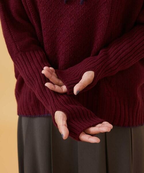 Jocomomola / ホコモモラ ニット・セーター | Vantana ケーブル編みフード付きニット | 詳細5
