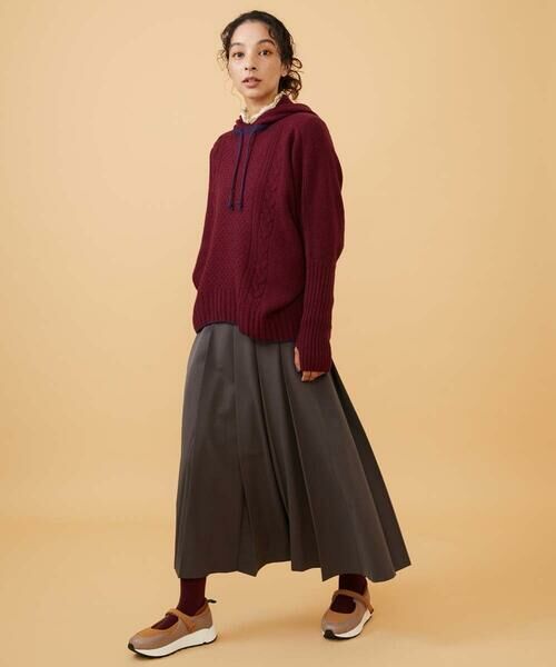 Jocomomola / ホコモモラ ニット・セーター | Vantana ケーブル編みフード付きニット | 詳細8