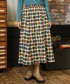 Jocomomola / ホコモモラ ロング・マキシ丈スカート | Calle Imperial フラワープリントスカート