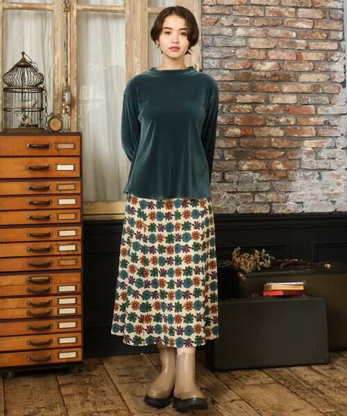 Jocomomola / ホコモモラ ロング・マキシ丈スカート | Calle Imperial フラワープリントスカート | 詳細10