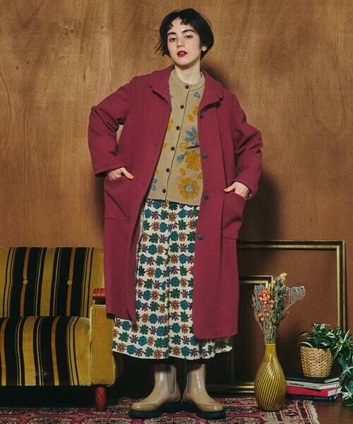 Jocomomola / ホコモモラ ロング・マキシ丈スカート | Calle Imperial フラワープリントスカート | 詳細11