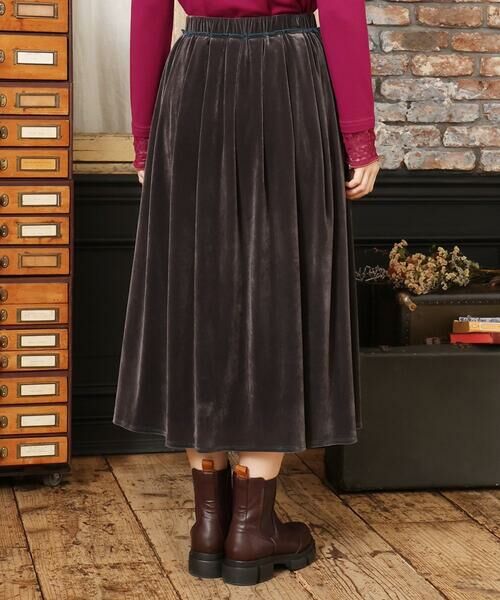 Jocomomola / ホコモモラ ロング・マキシ丈スカート | ベロアチュール イージースカート | 詳細2