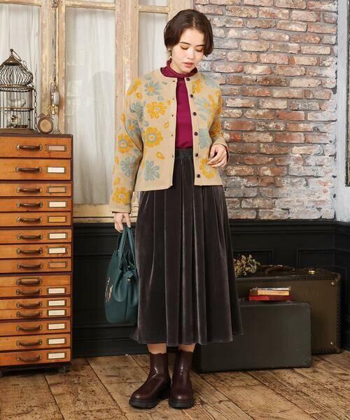 Jocomomola / ホコモモラ ロング・マキシ丈スカート | ベロアチュール イージースカート | 詳細7