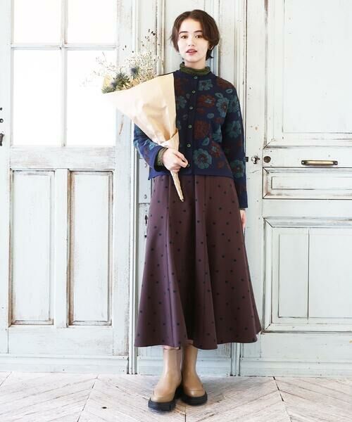 Jocomomola / ホコモモラ ロング・マキシ丈スカート | Baile Esponjoso フロッキードットスカート | 詳細10