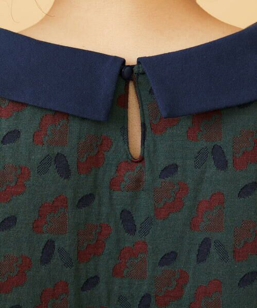Jocomomola / ホコモモラ カットソー | Cruce ジャカード リーフ×フラワー柄カットソー | 詳細10