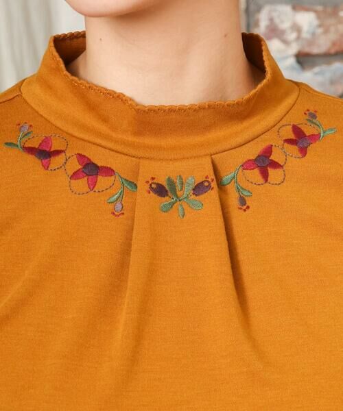 Jocomomola / ホコモモラ カットソー | ベアスムース 配色刺繍カットソー | 詳細13