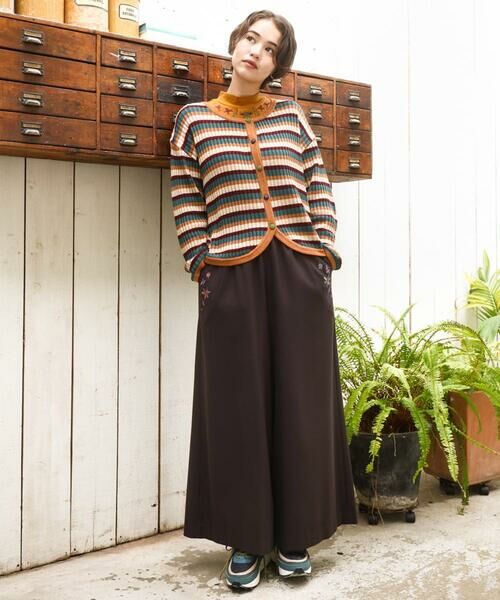 Jocomomola / ホコモモラ カットソー | ベアスムース 配色刺繍カットソー | 詳細16