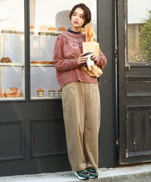 Jocomomola / ホコモモラ カットソー | ベアスムース 配色刺繍カットソー | 詳細21