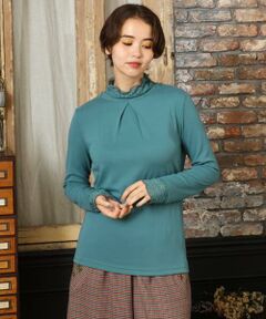 Jocomomola / ホコモモラ カットソー | ベアスムース ハイネックレースカットソー