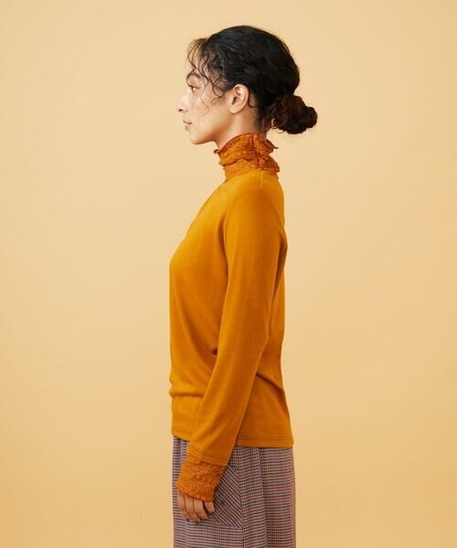 Jocomomola / ホコモモラ カットソー | ベアスムース ハイネックレースカットソー | 詳細20