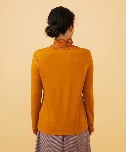 Jocomomola / ホコモモラ カットソー | ベアスムース ハイネックレースカットソー | 詳細21