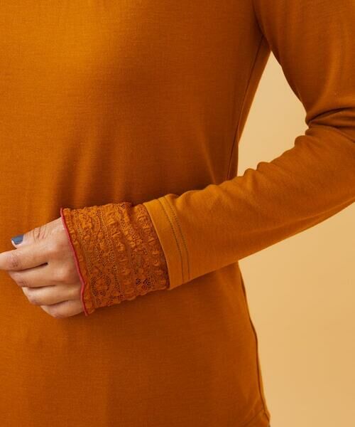 Jocomomola / ホコモモラ カットソー | ベアスムース ハイネックレースカットソー | 詳細23