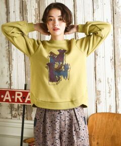 Jocomomola / ホコモモラ カットソー | Animales Coloridos 裏起毛カットソー