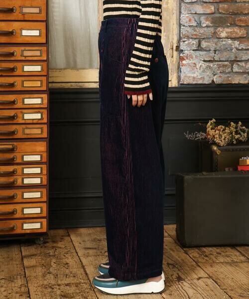 Jocomomola / ホコモモラ チノ・ワークパンツ | Arriate コーデュロイワイドストレートパンツ | 詳細14